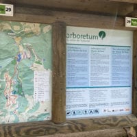 Plan des différents parcours de l'Arboretum