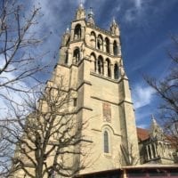 Marché Bô Noël - Lausanne - Cathédrale