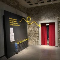 Entrée de l'exposition Prêts à Partir du Château de Prangins