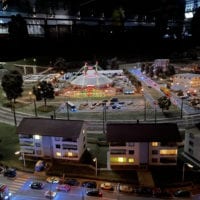 Maquette de nuit des CFK