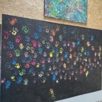 le mur des mains