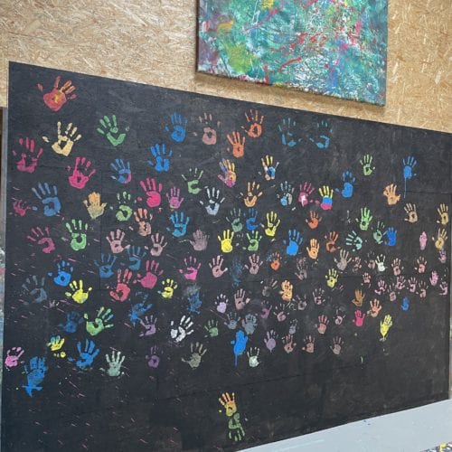le mur des mains