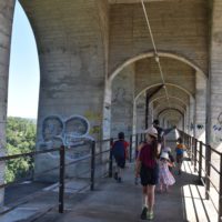 Pont de Grandfey en famille