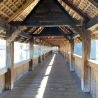 IntĂ©rieur du KapelsbrĂŒcke Ă Lucerne