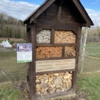 Cabane à insectes de la ferme de la fondation CSC St-Barthélémy