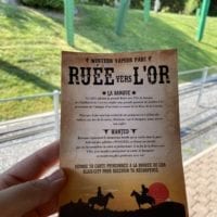 Flyer de l'évènement Ruée vers l'Or au Swiss Vapeur Parc