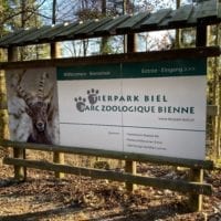 Entrée du zoo de Bienne