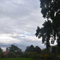 la vue depuis le parc