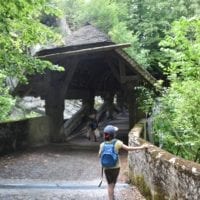 arrivée sur le pont de lessoc