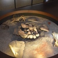 Le foyer de l'époque mésolithique au Laténium