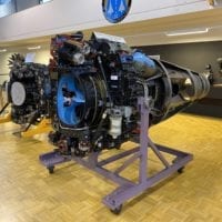 Moteur d'avion au musée de l'aviation militaire de Payerne