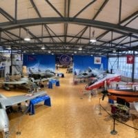 Vue de l'étage du musée de l'aviation militaire de Payerne
