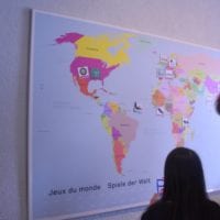 la carte du monde magnétique